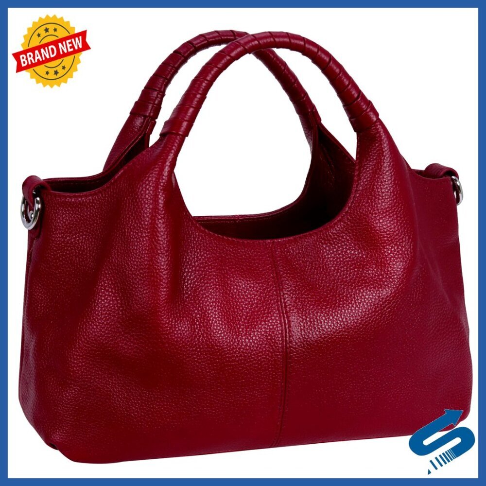 Genuine Leather Shoulder Bag Satchel Crossbody Hobo Tote Medium Size